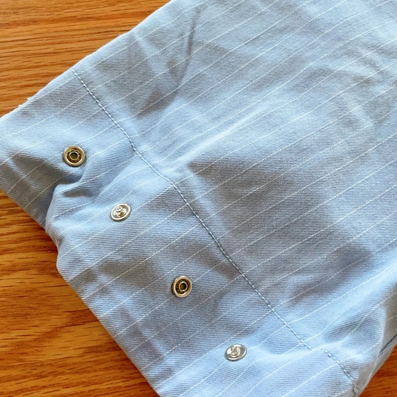 Striped Snap button mini dress - Picture 3 of 7